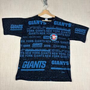 Vintage Salem Sportswear New York Giants NFL AOP XL Tee